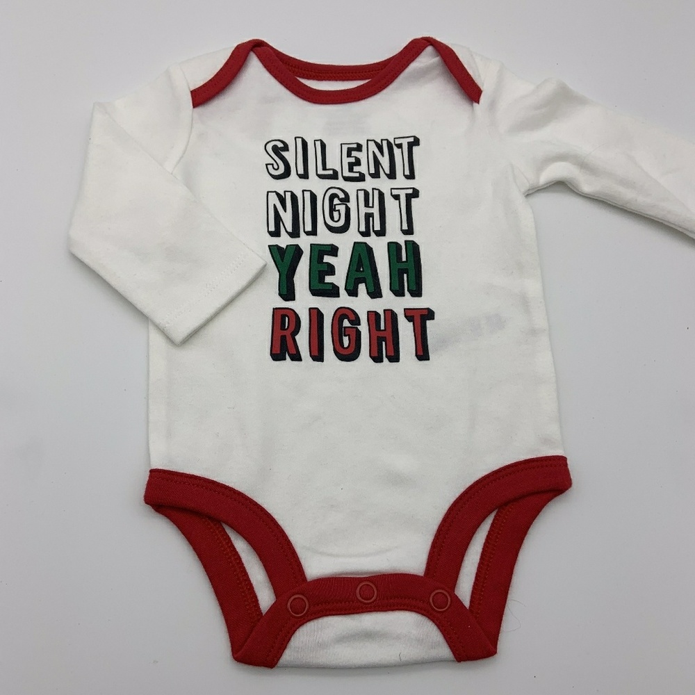 Carter's Baby Christmas Bodysuit White